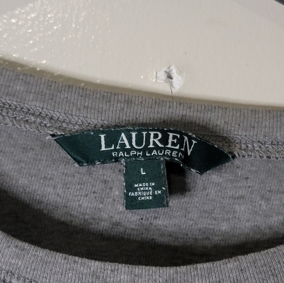 Lauren Ralph Lauren Womens Suede Elbow Patch Shirt with Zipper - Picture 2 of 5